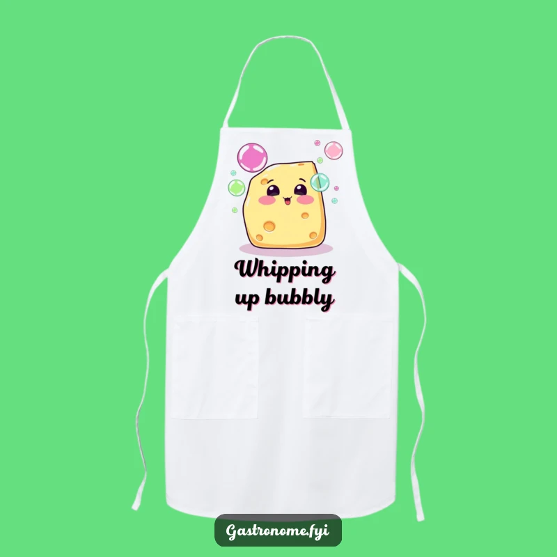 Funny Cheese Bubble Apron: Cook with Cheerful Bubbles