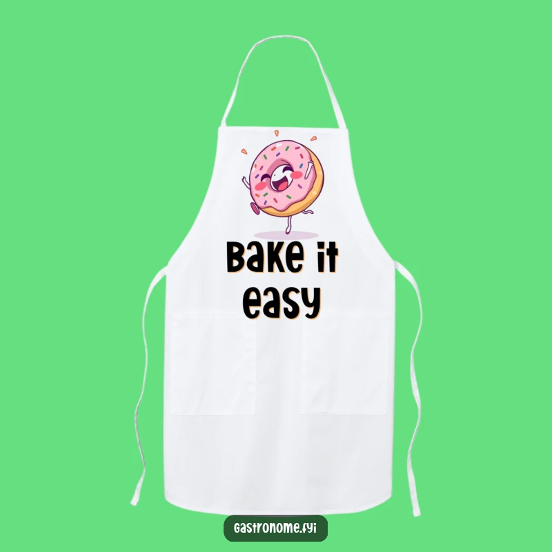 Funny Donut Cartwheel Apron - Baking Fun with Sprinkles Gift