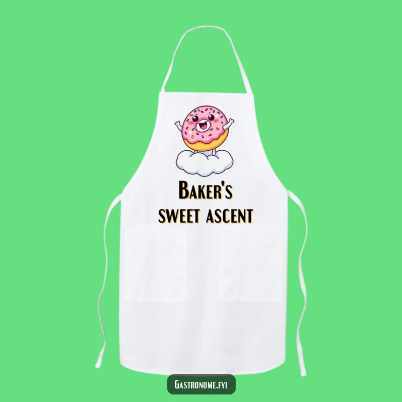 Funny Donut Cloud Bouncer Apron: Bake With Joy - Hilarious Funny Gift