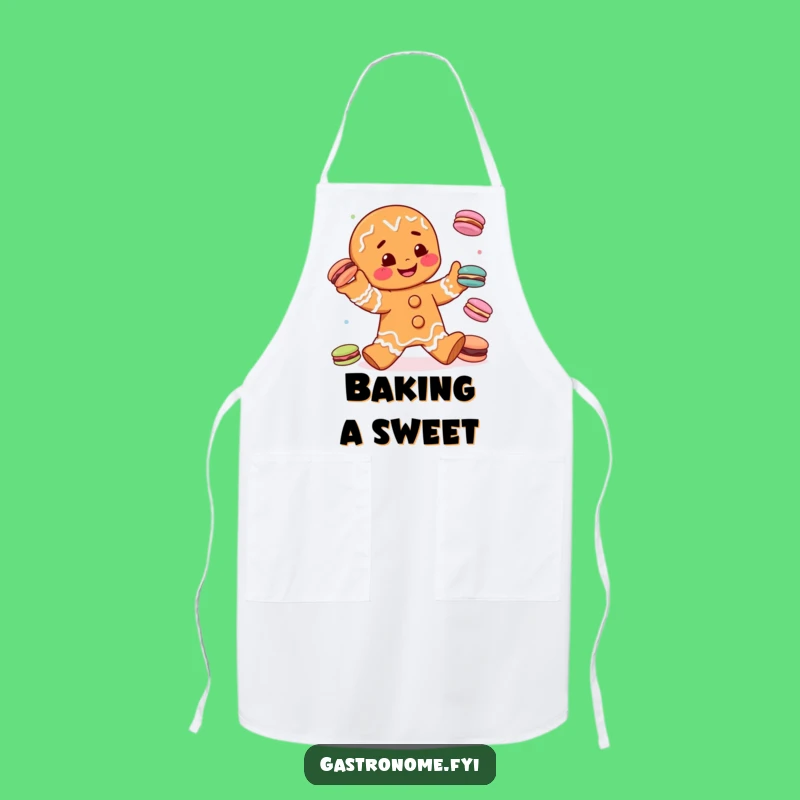 Funny Gingerbread Man Juggling Apron - Hilarious Baker's Gift for Kitchen Fun