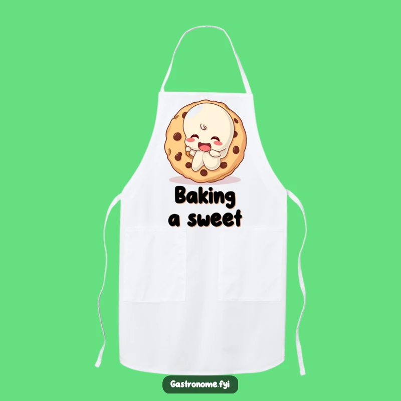 Funny Jelly Character Cookie Bite Apron - Hilarious Dessert Lover's Kitchen Gift