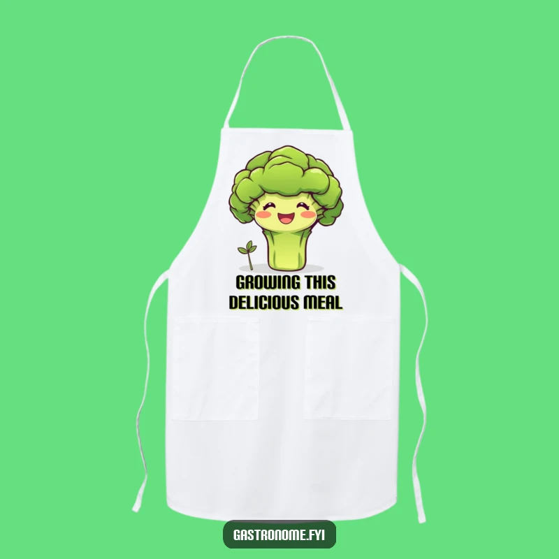 Funny Broccoli Sprout Chef Apron: Cook with Healthy Humor, Perfect Funny Gift