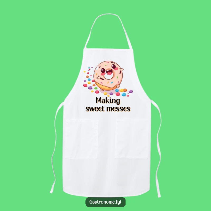 Funny Donut Baker Apron: Bake with Sweet Humor, Perfect Funny Gift