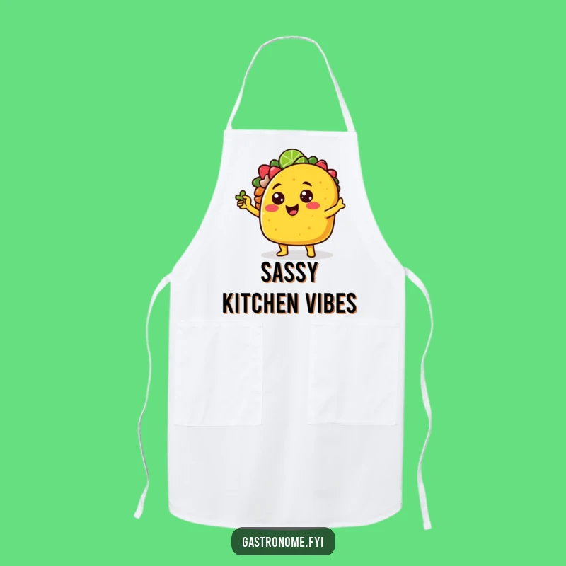 Funny Sassy Taco Lime Wedge Apron - Cook with Confidence and Humor
