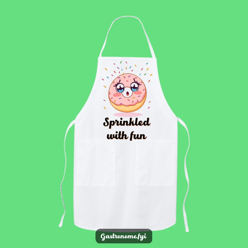 Funny Surprised Donut Apron - Kitchen Fun with Endless Sprinkles - Funny Gift