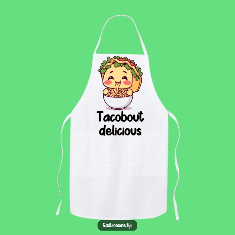 Funny Taco Pasta Apron - Quirky Kitchen Fun for Foodies