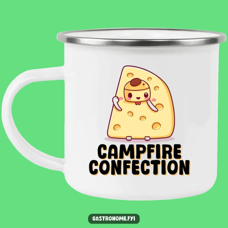 Funny Camp Chef Mug: Enjoy Treats with a Cheese Wedge