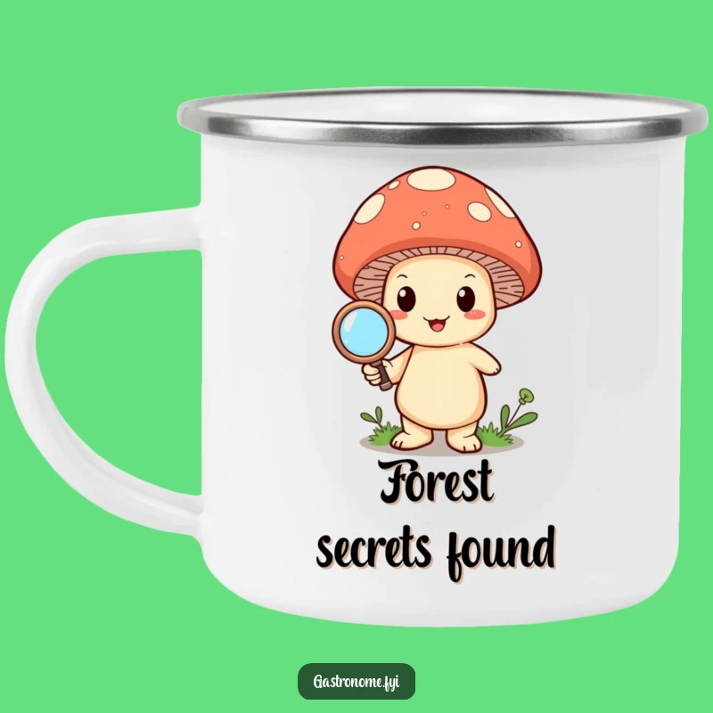Funny Mushroom Magnify Camping Mug: Explore the Outdoors with Wonder