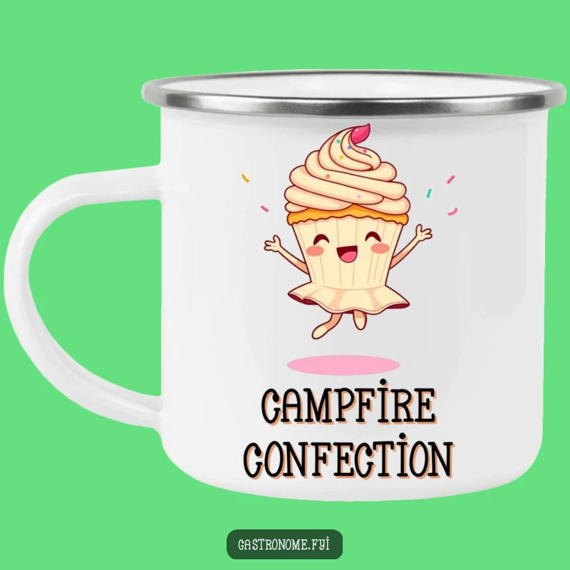 Funny Sprinkle Pirouette Camping Mug - Sweet Adventures Await