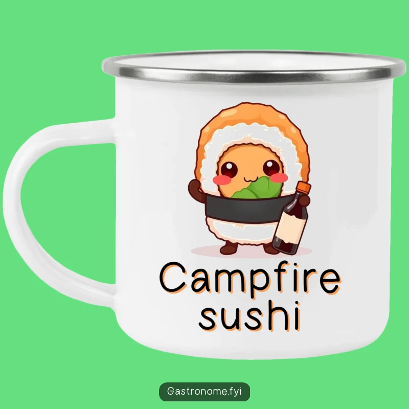 Funny Sushi Roll Camping Mug - Outdoor Feast with Pride Gift
