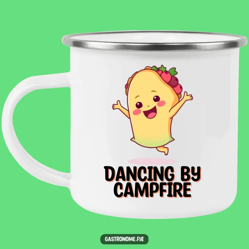 Funny Taco Dance Camping Mug: Fiesta Vibes for Adventures, Perfect Funny Gift