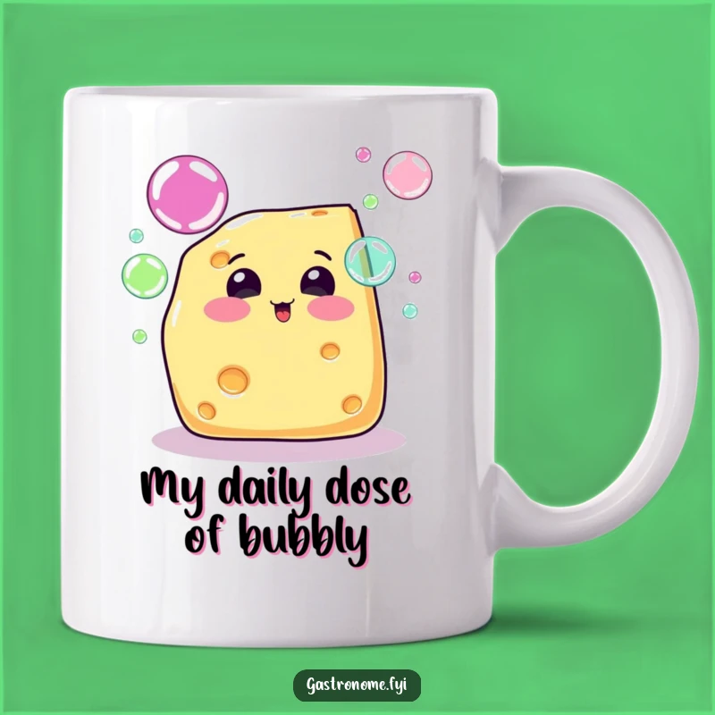 Funny Cheese Bubble Mug: Whimsical Delight for Dairy Lovers