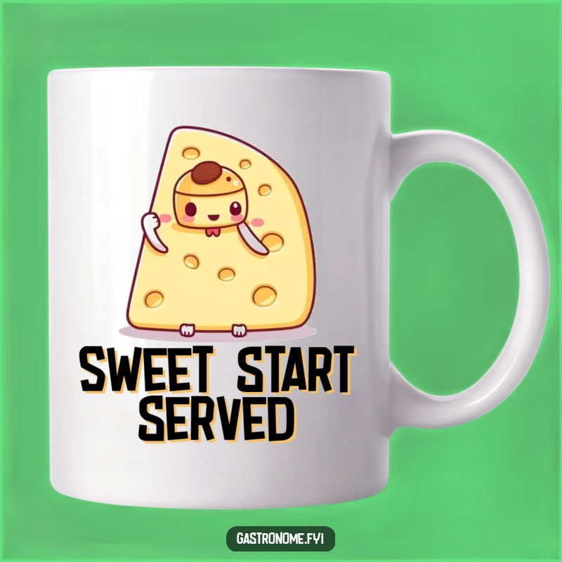 Funny Cheese Pastry Mug: Hilarious Treat Gift for Bakers & Foodies