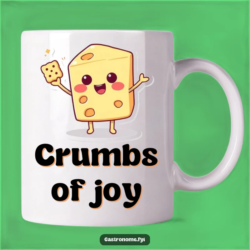 Funny Cheese Wedge Character Mug: A Gouda Laugh Gift for Snack Lovers