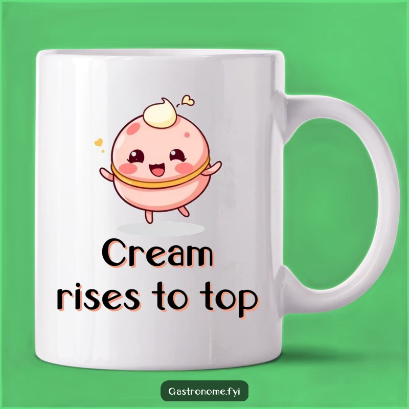Funny Giggling Macaroon Mug - Playful Dessert Humor for a Delightful Funny Gift