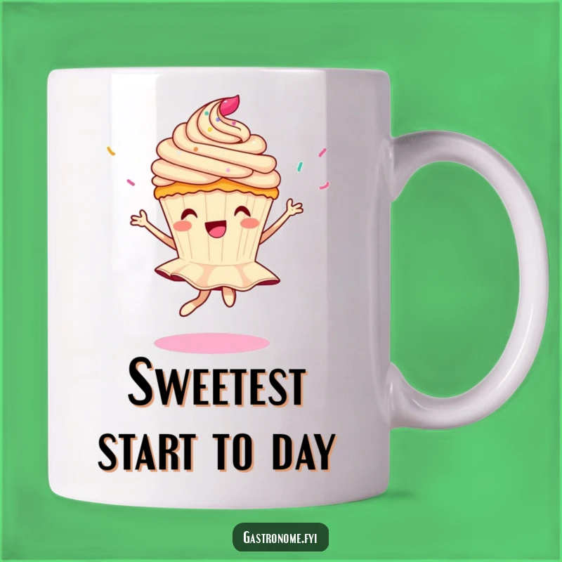 Funny Sprinkle Pirouette Cupcake Mug - Sweet Gift for Dessert Lovers