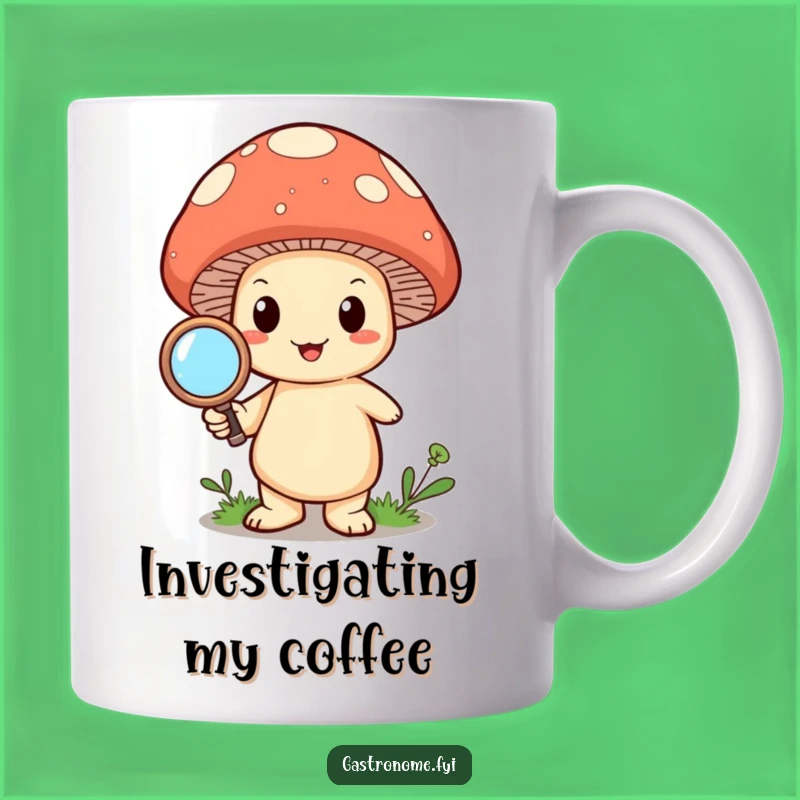 Funny Mushroom Magnify Mug: Perfect Gift for Curious Explorers
