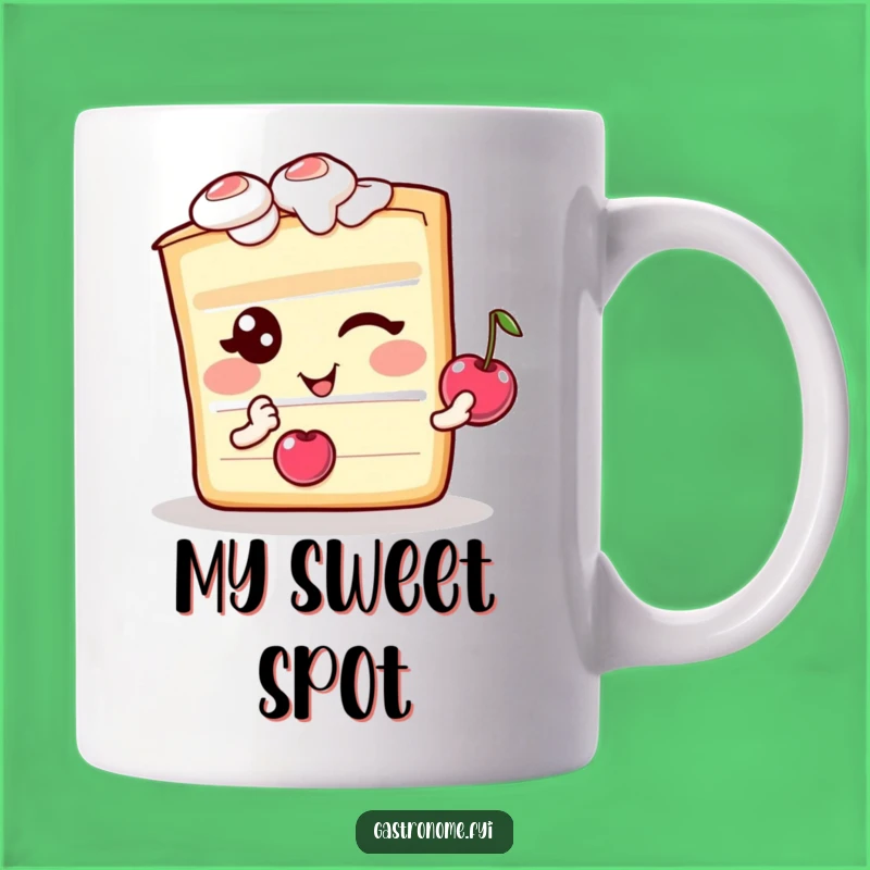 Funny Delightful Cake Winking Mug - A Perfect Sweet Treat Funny Gift