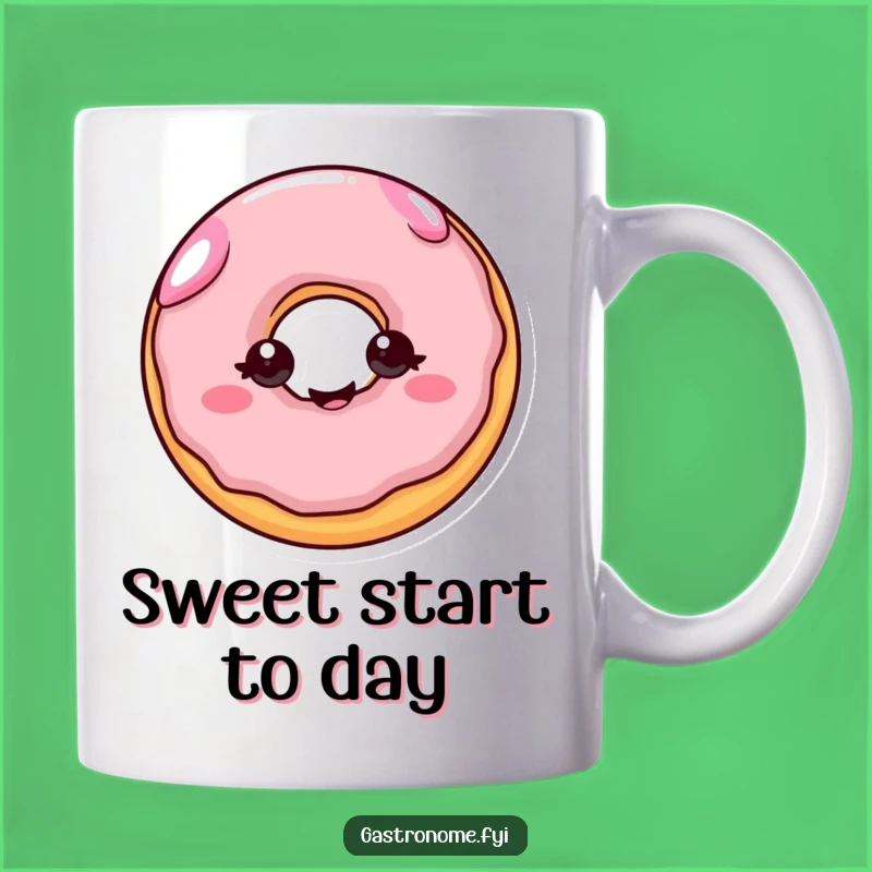 Funny Cheerful Donut Mug: Joyful Treat Gift for Sweet Treat Lovers
