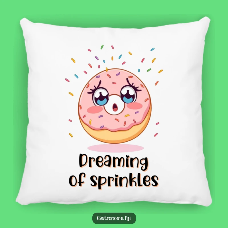 Funny Surprised Donut Pillow - Cozy Comfort with Endless Sprinkles - Funny Gift