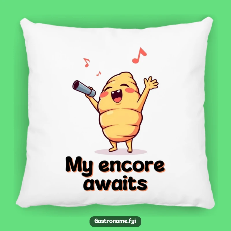 Funny Croissant Opera Cushion - Cozy & Humorous Decorative Pillow Gift