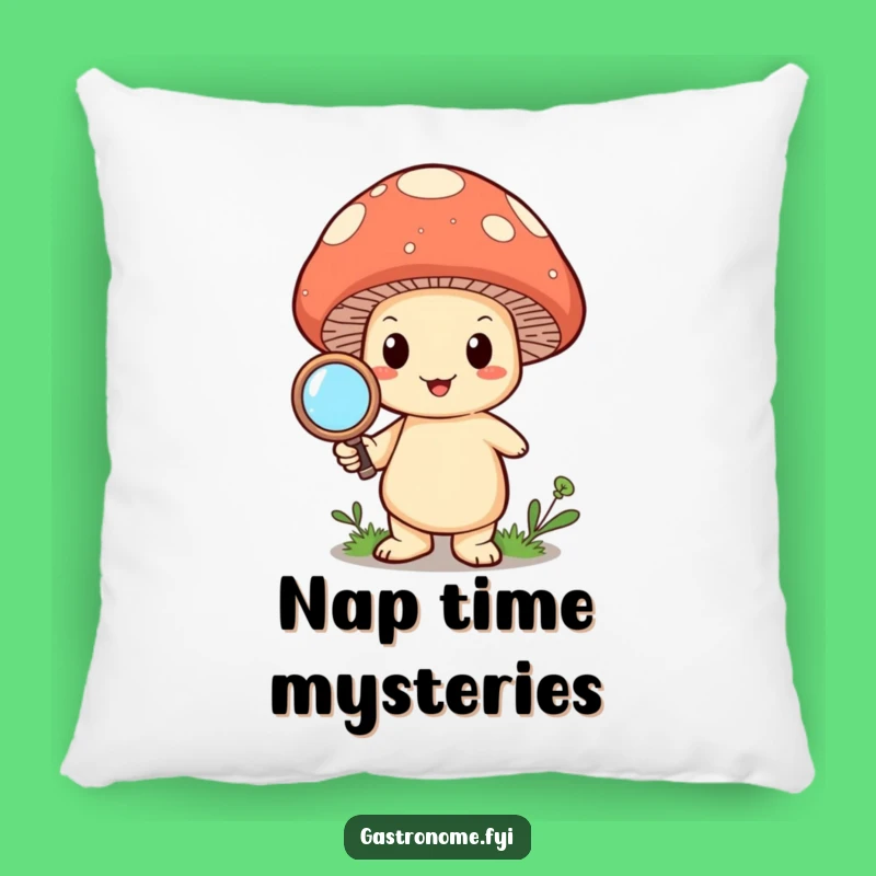 Funny Mushroom Magnify Pillow: Cuddle Up with Curious Comfort