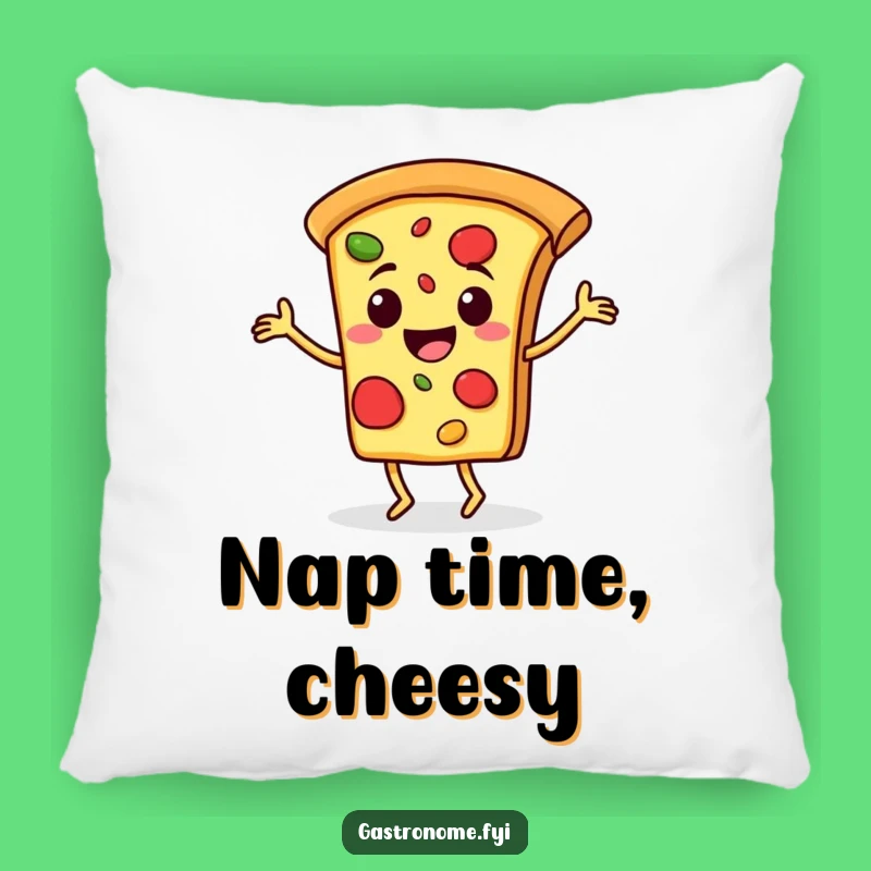 Funny Pizza Jigging Pillow - Comfy & Cheesy Decor Gift