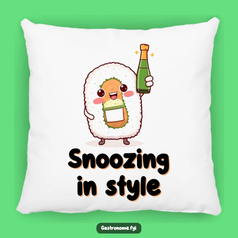 Funny Sushi Celebration Pillow - Cozy Comfort with a Festive Twist