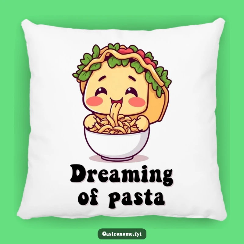 Funny Taco Pasta Pillow - Cozy Comfort with a Culinary Twist
