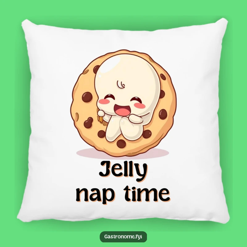 Funny Jelly Character Cookie Bite Pillow - Cozy & Humorous Dessert Decor