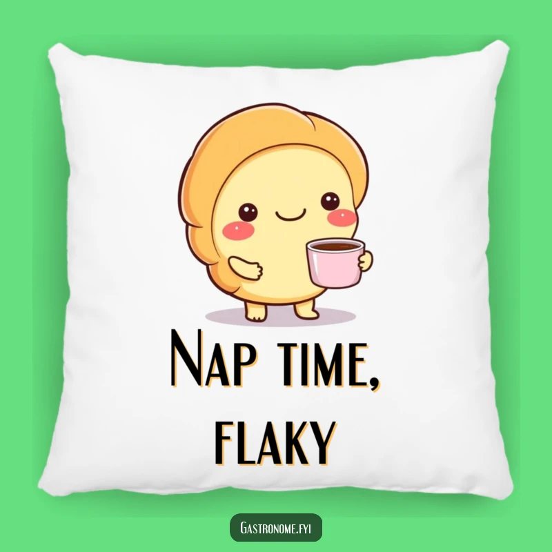 Funny Croissant Coffee Pillow - Cozy & Charming Decor Gift