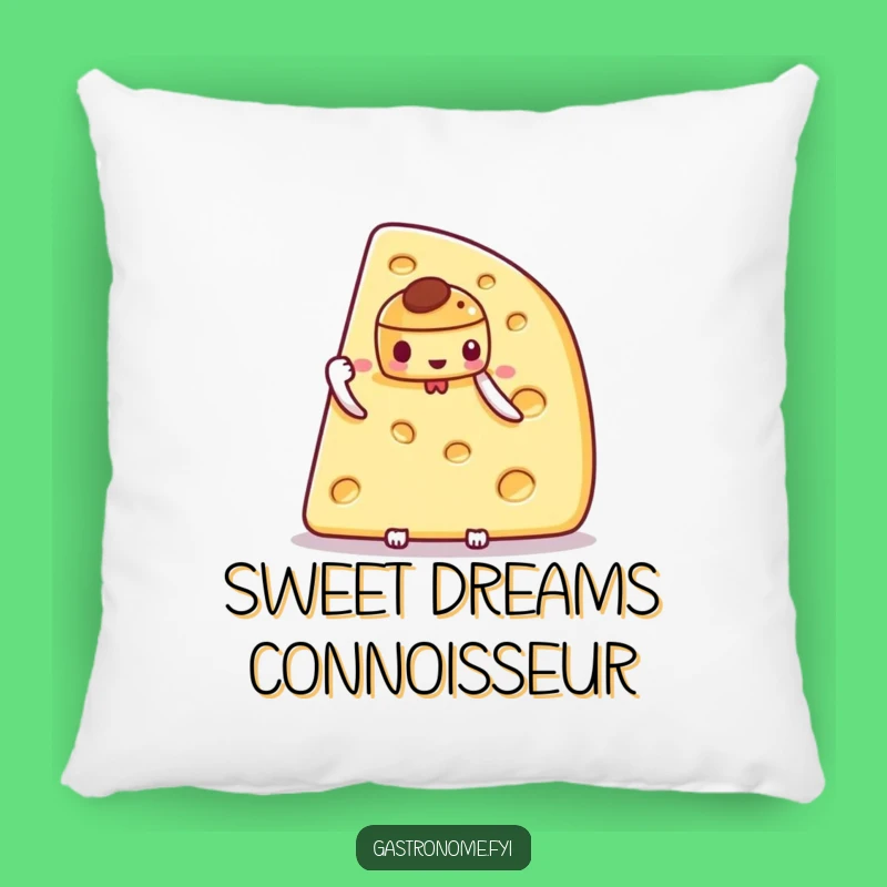 Funny Cheese Comfort Pillow: Cozy Up with Gourmet Humor