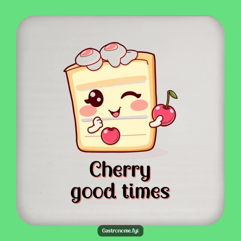 Funny Winking Cake Drink Coasters - Protect Surfaces with Sweet Humor Funny Gift