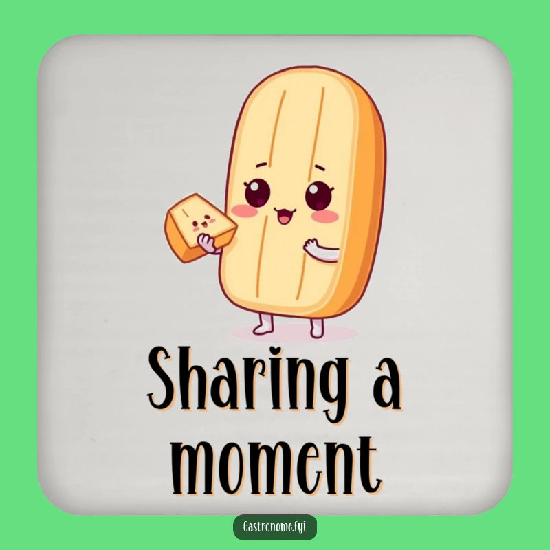 Funny Baguette Slice Coaster: Protect Surfaces Generously - Great Funny Gift