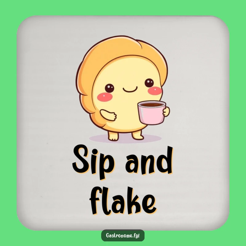 Funny Croissant Coffee Coaster - Protect Surfaces with Charm