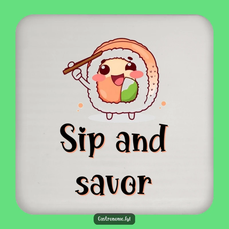 Funny Sushi Roll Coaster: Joyful Character Protection, Humorous Tabletop Gift