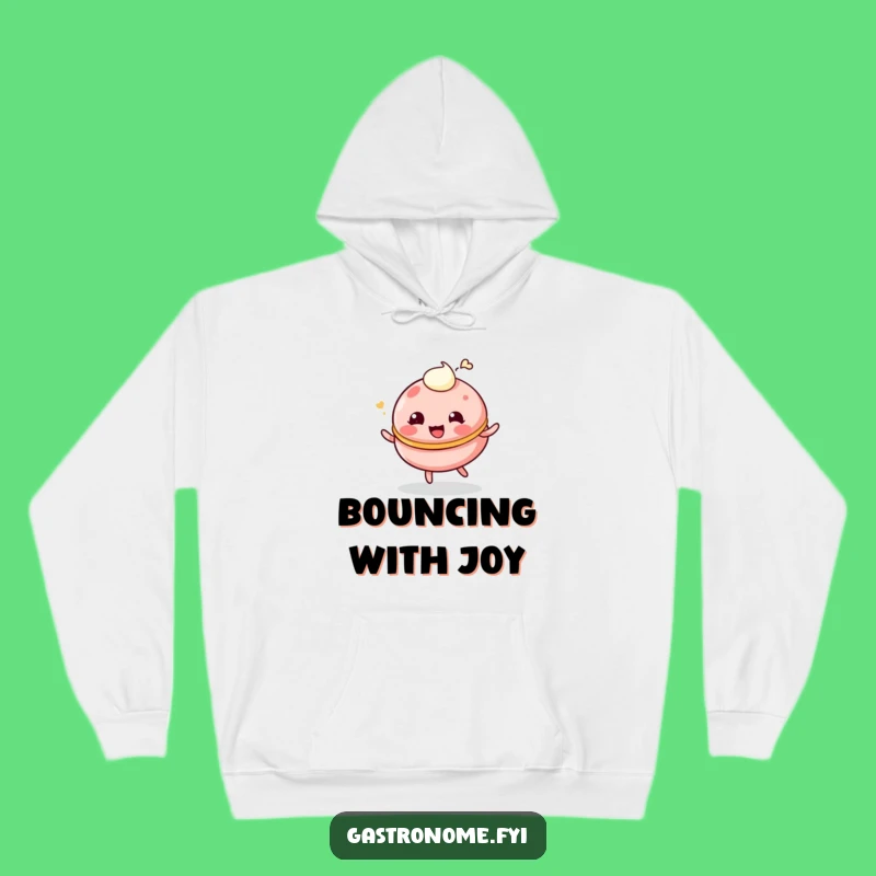 Cozy Funny Giggling Macaroon Hoodie - Warm Playful Dessert Lover Funny Gift