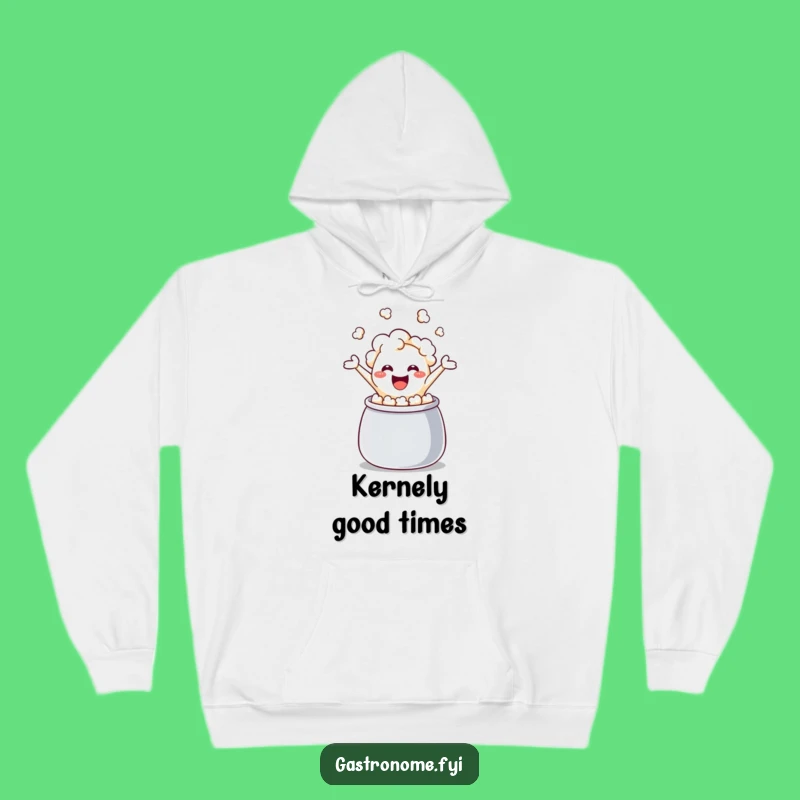 Cozy Funny Giggling Popcorn Kernel Hoodie - Warm & Hilarious Gift