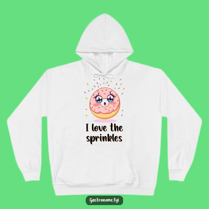 Cozy Funny Surprised Donut Hoodie - Warm Sprinkles Wonder Funny Gift