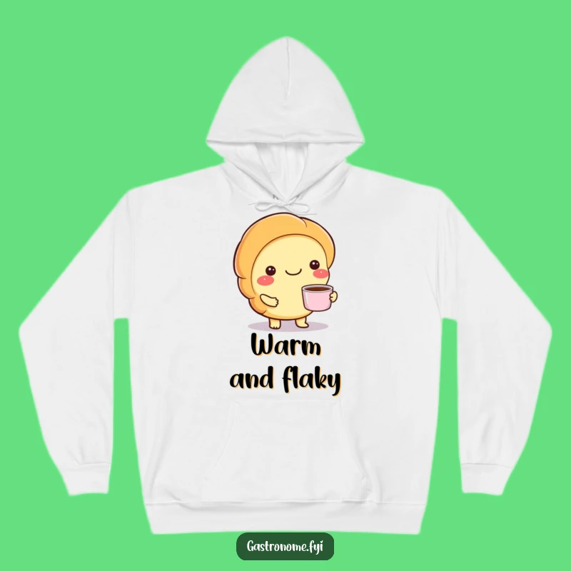 Funny Croissant Coffee Hoodie - Cozy Breakfast Comfort Gift