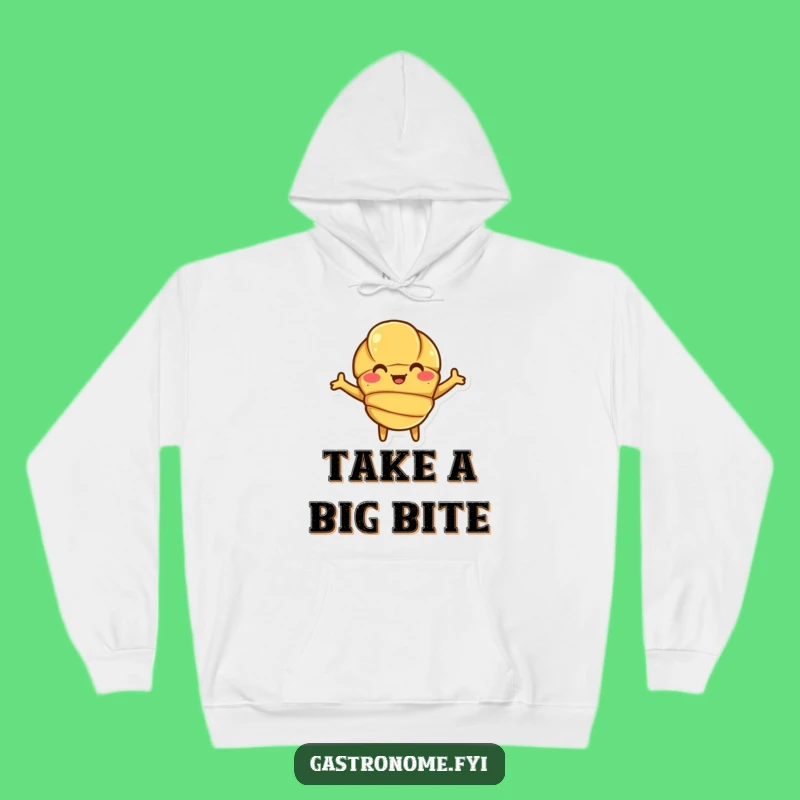 Funny Croissant Hug Hoodie: Cozy Comfort for Pastry Enthusiasts