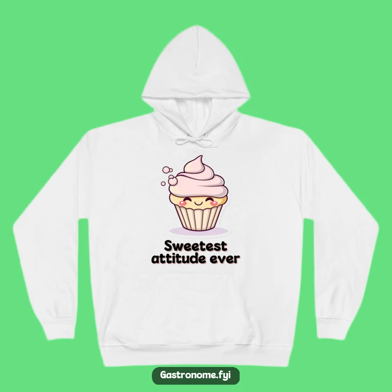 Funny Cupcake Frosting Puff Hoodie: Cozy Gift for Sweet Tooths