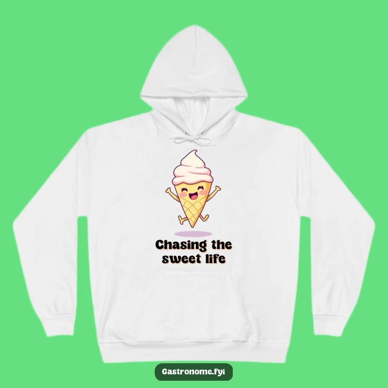 Funny Ice Cream Cone Leap Hoodie: Cozy Comfort and Hilarious Style
