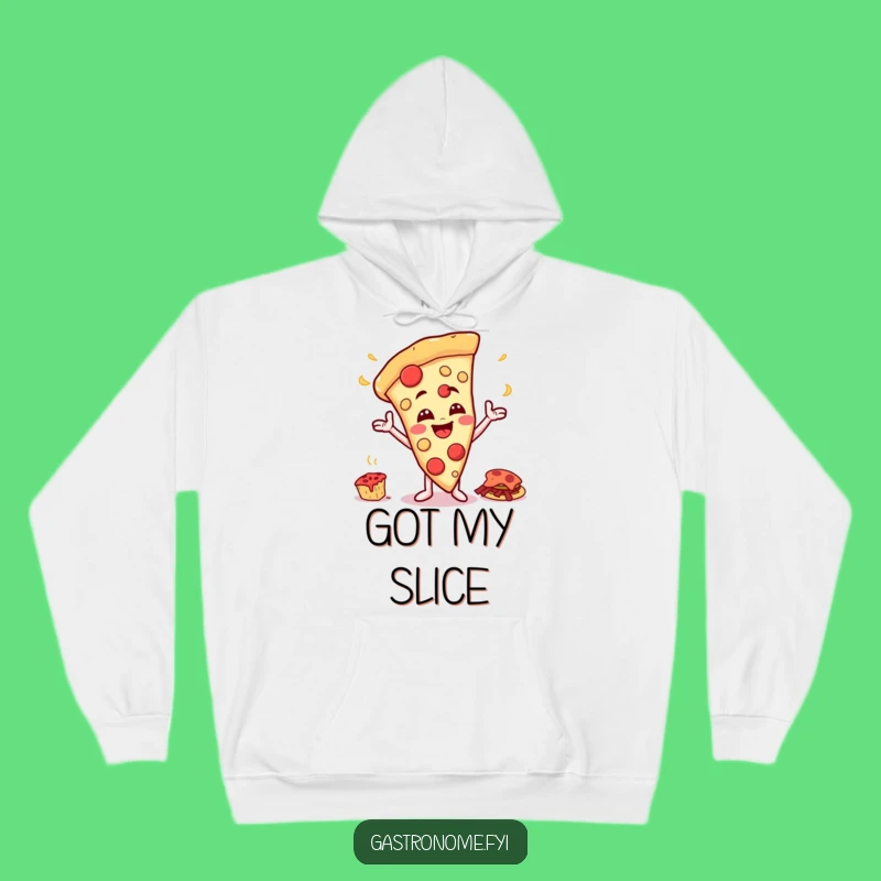 Funny Pizza Feast Hoodie - Cozy Cheesy Character, Warm Foodie Fun, Perfect Funny Gift!