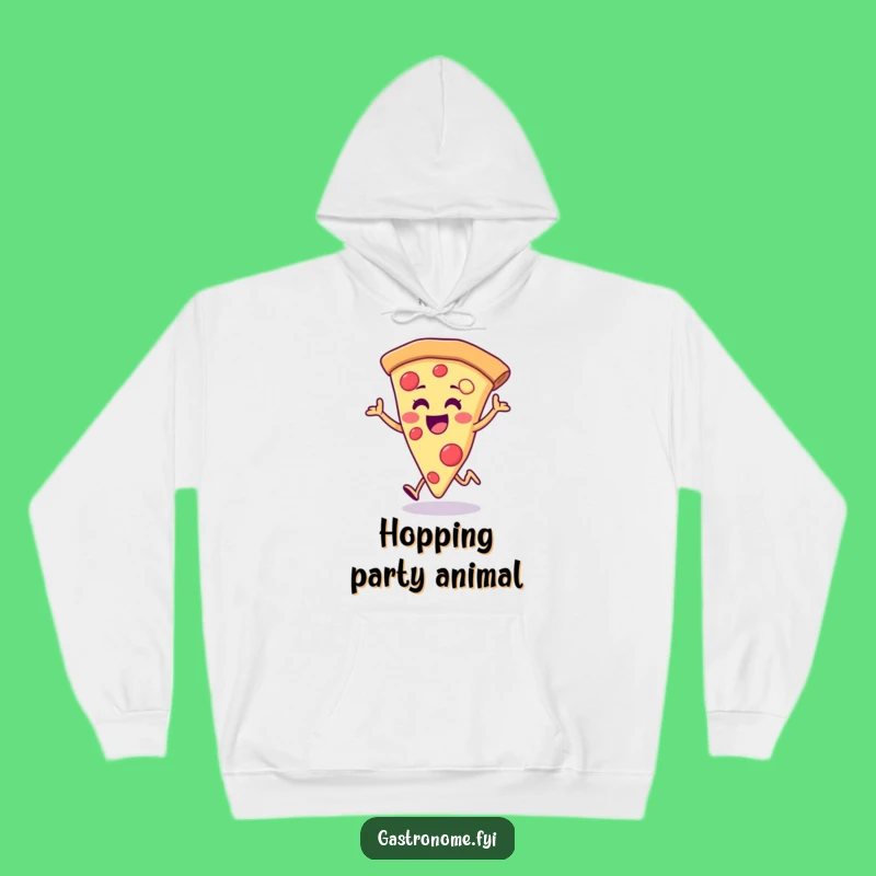 Funny Pizza Hop Hoodie: Cozy Comfort with Cheerful Slice, Perfect Funny Gift