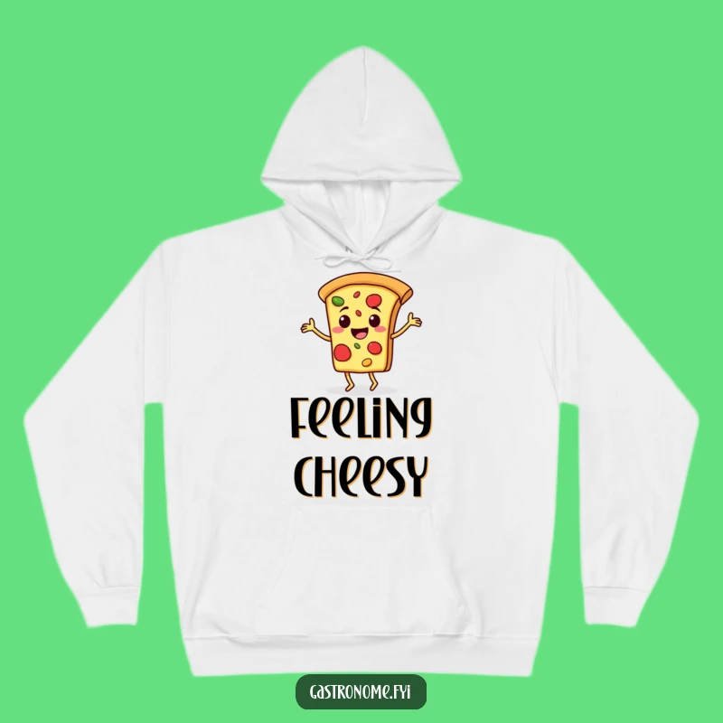 Funny Pizza Jigging Hoodie - Cozy & Comical Slice Wear