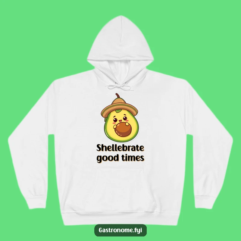 Funny Taco Avocado Hoodie: Cozy Curious Character, Perfect Humorous Comfort