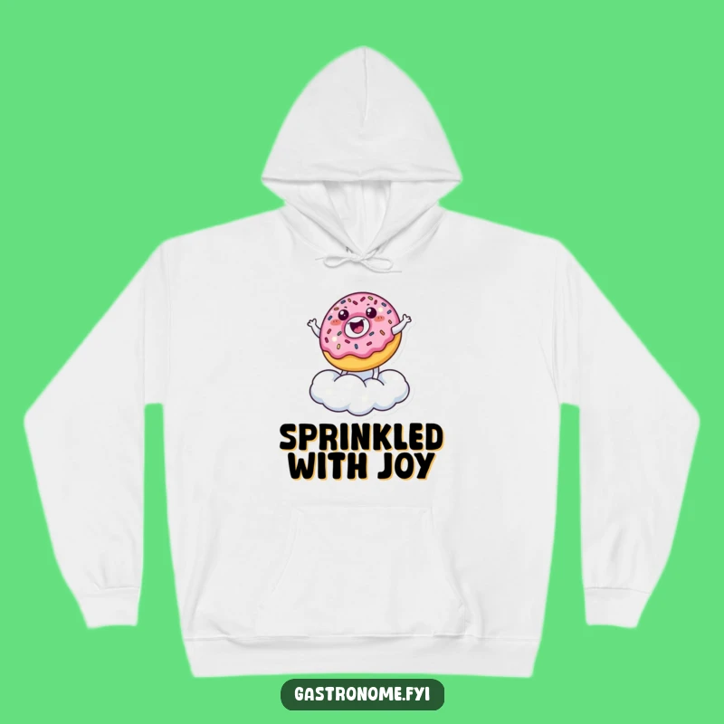 Funny Donut Cloud Bouncer Hoodie: Cozy Up With Sweet Joy - Funny Gift