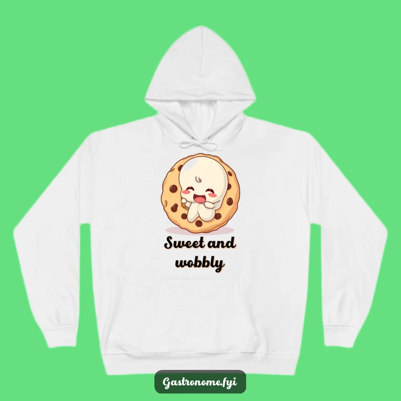 Funny Jelly Character Cookie Bite Hoodie - Cozy & Hilarious Dessert Gift
