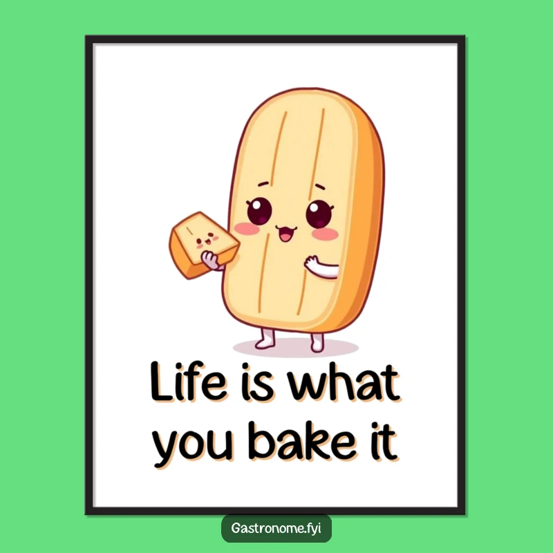 Free Printable Wall Art: Proud Baguette Character, Wholesome and Humorous Downloadable Art